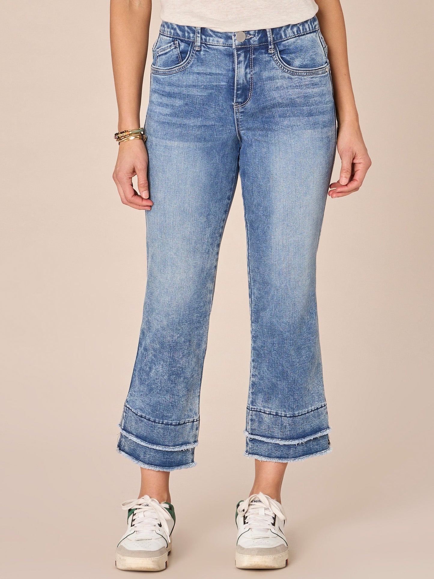 Absolution Mid-Rise Double Layer Kick Flare Jean