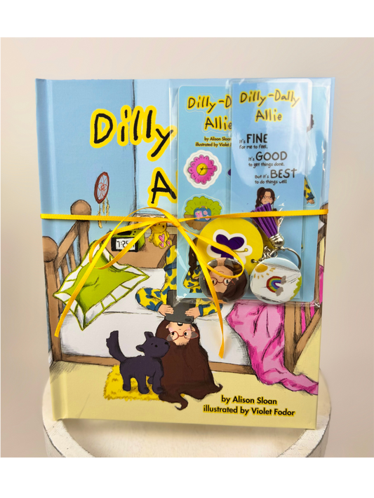 Dilly-Dally Allie Hardcover Children's Book Ultimate Gift Set