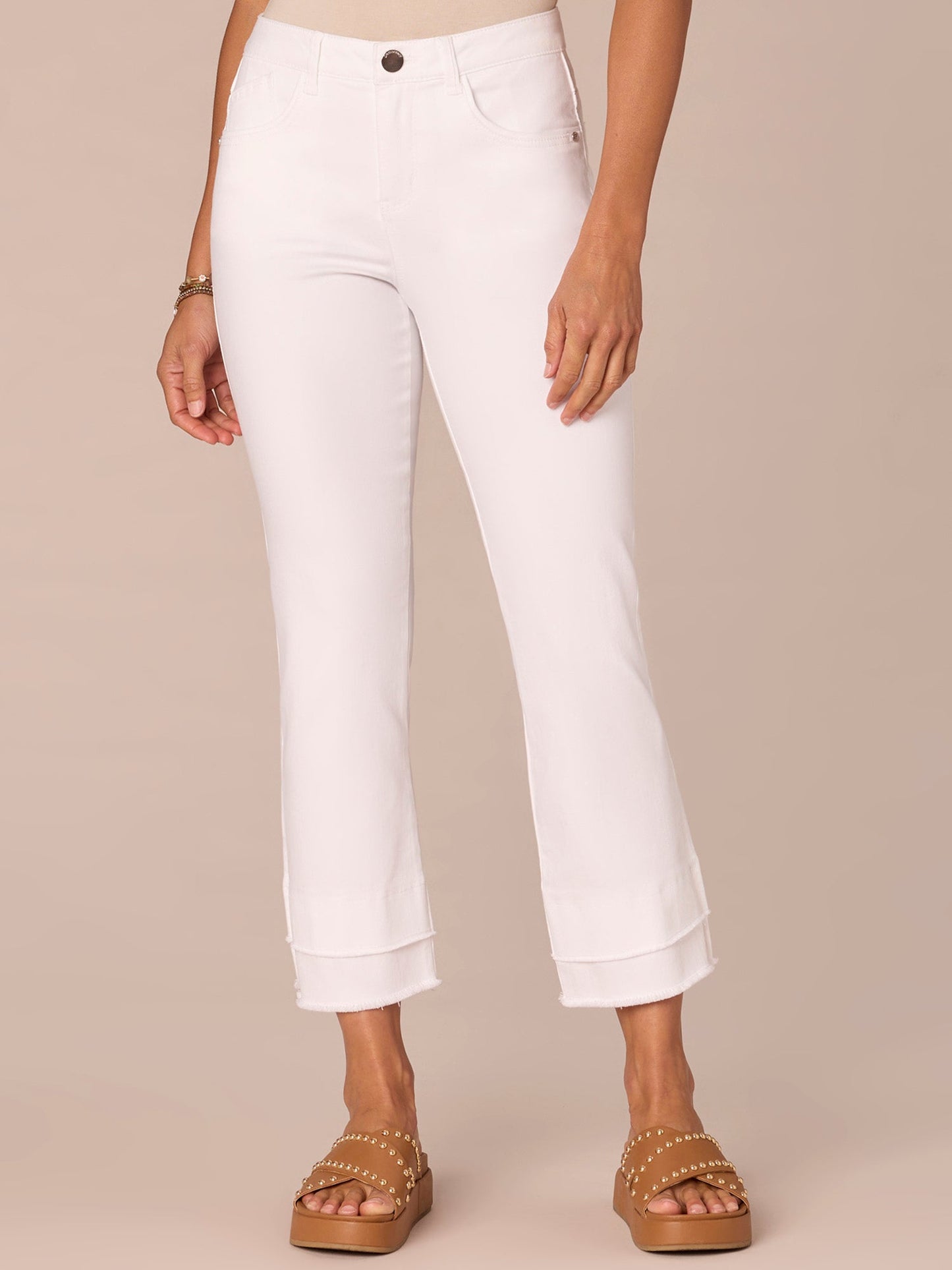 Absolution Mid-Rise Flare Jeans with Double Layer Fray Hem