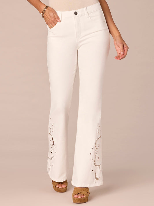 Absolution High Rise Out There Flare Jeans with Die Cut Side