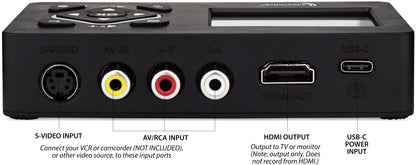 Video2Digital? Converter 2.0 (Second Generation) Mini Edition | Capture Video From VCR's, VHS Tapes, Hi8, Camcorder, DVD, & Gaming Systems - No Computer Required