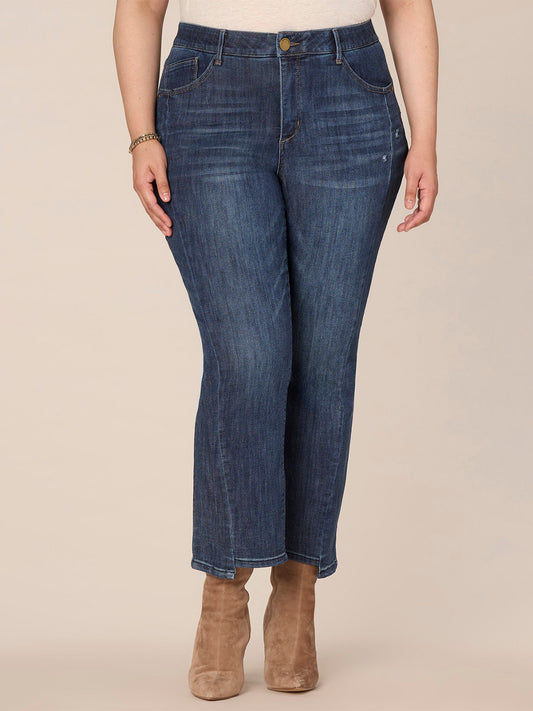 Absolution Skyrise Barely Boot Plus Size Jeans with Step Hem