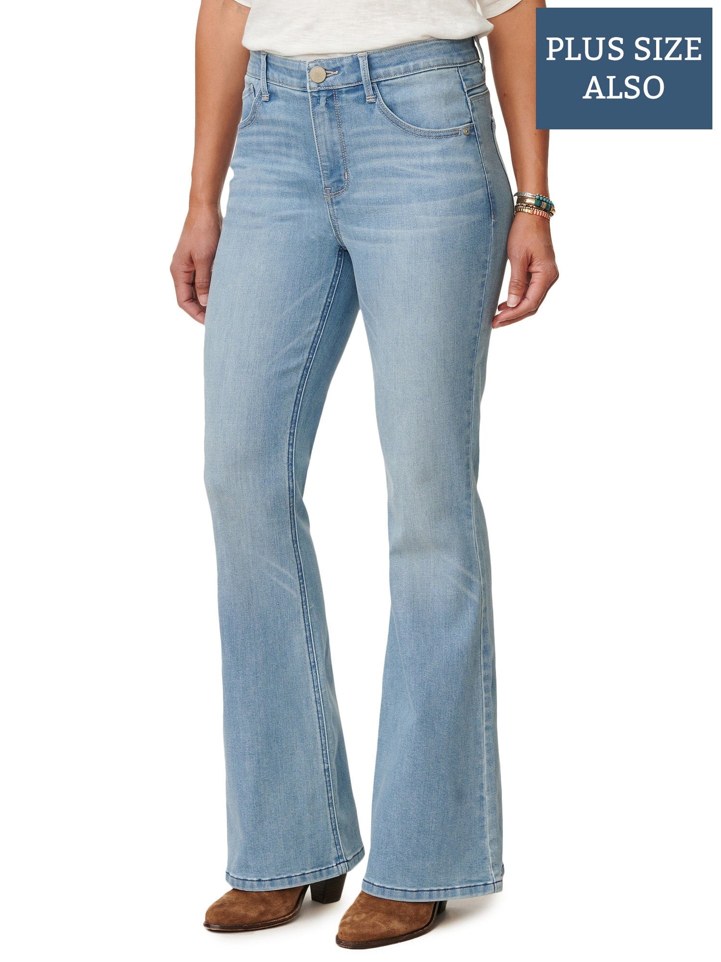 Absolution High Rise Repreve Plus Size Out There Flare Jeans